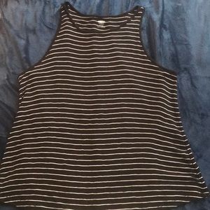 Striped High Neck Old Navy Tank